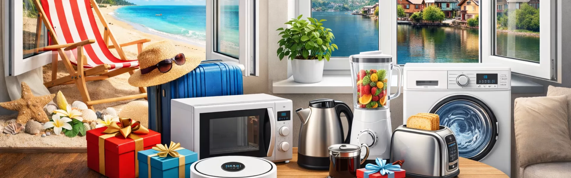 Дарим к окнам бытовую технику на выбор